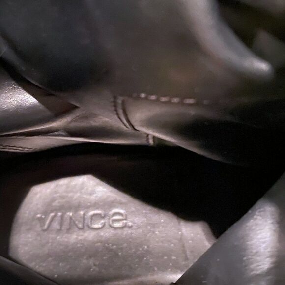 VINCE Black Suede Knee-High Boots, New - Picture 2 of 7